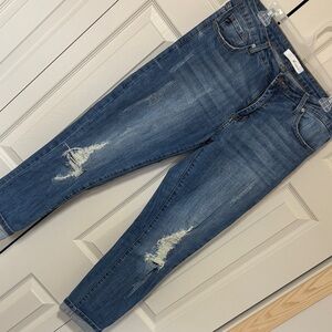 KanCan Women's Distressed Blue Skinny Jeans